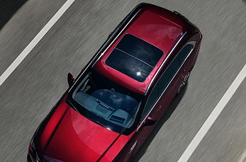 Large panoramic sunroof